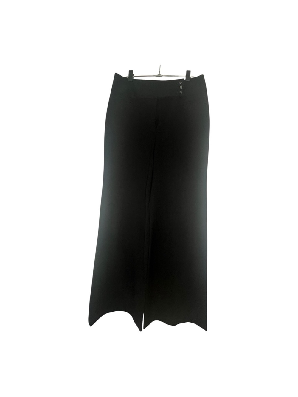 Like New! White House Black Market Wide Leg Black Trousers, Sz 10